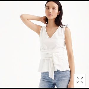 J.Crew White Work Top